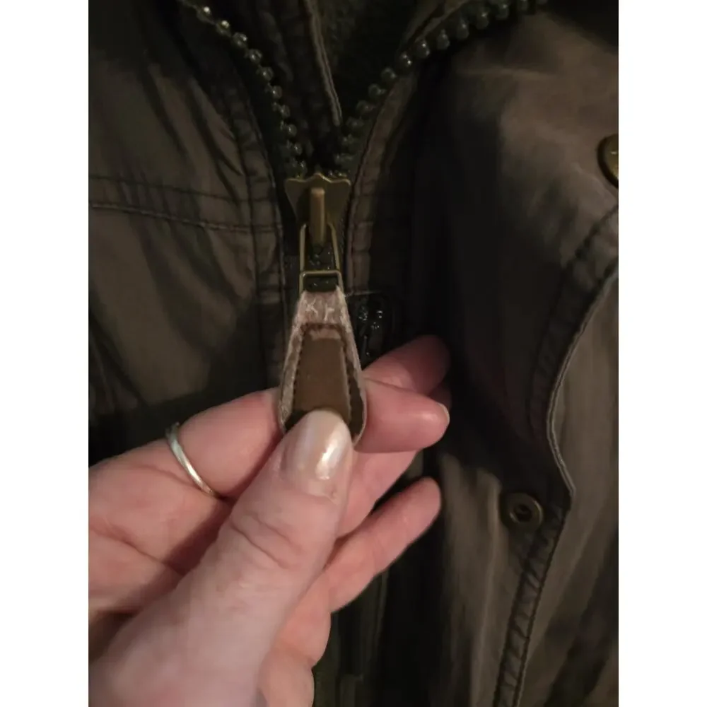 Vintage LL Bean Parka Coat Cotton Insulated USA Mens XL Green Winter Ski Lodge